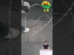 BTO-16 2.8MM 코일 와이어 우크라이나의 온도 감전 국경 콘서티나 레이저 와이어