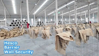 무거운 아연 도금 Hesco 장벽 보안 솔루션