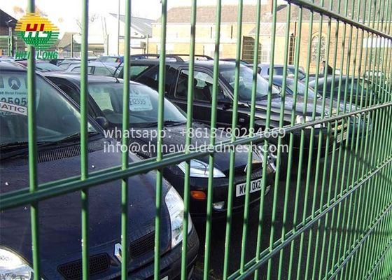 HUILONG PVC Coated Wire Mesh Fence , 2.43m Double Loop Wire Fence