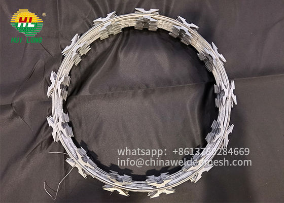 BTO CBT Blade Barbed Wire Anti Rust 10 meter With High Perimeter Security