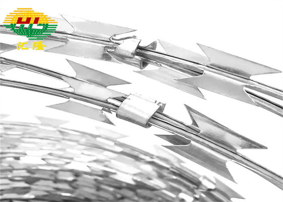 사유지를 위한 엇갈린 500 밀리미터 코일 스테인레스 강 철조망