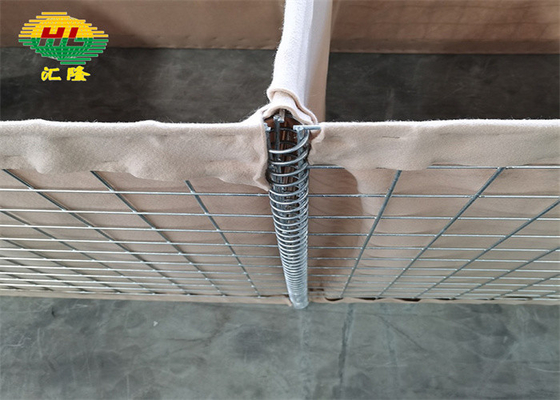 1*1*10m 75*75mm Mesh 헤스코 타워 군대 핫 덤프 군용용으로 가연