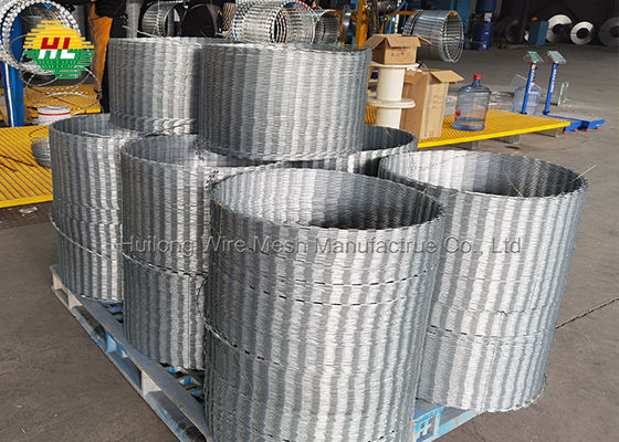 HUILONG 18 인치 면도칼 철사 코일, 50Ft는 콘서티나 철사를 잘랐습니다